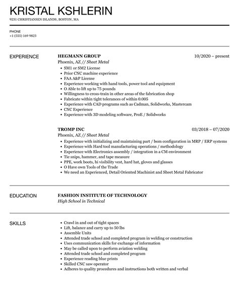 sheet metal process engineer resume|process engineer skills section resume.